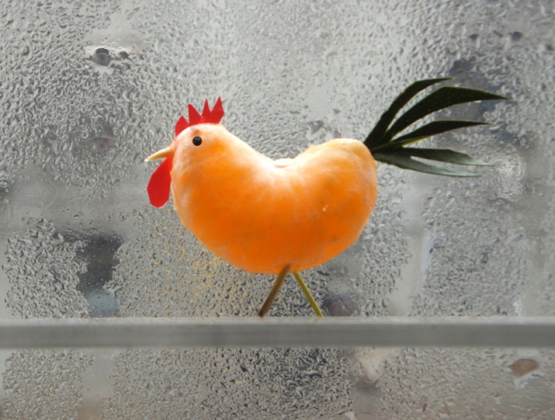 新年巧做创意鸡之二—桔子肉鸡